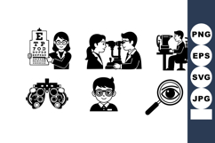 Eye Examination Vision Test Equipment Vector Illustration Product Image 1