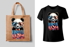 4th of July Panda sublimation print design PNG Product Image 2