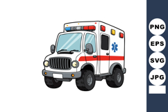 Ambulance vehicle emergency medical service illustration car Product Image 1