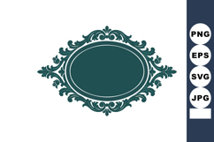 Ornate vintage decorative frame with elegant floral scrollwo Product Image 1