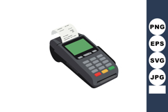 Payment Terminal with Receipt Printing Electronic Card Reade Product Image 1