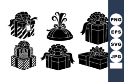Gift Boxes with Ribbons and Bows Vector Illustration Product Image 1