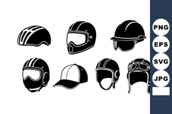 Motorcycle Helmet Visor Baseball Cap Vector Illustration Product Image 1