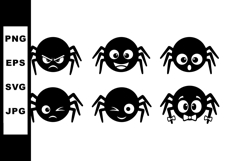Spider emoji icons with various facial expressions and emoti Product Image 1