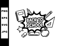 Back to School Education Supplies Vector Illustration with A Product Image 1