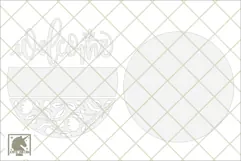 Floral Welcome Sign SVG| Flower Round Door Hanger SVG Product Image 2