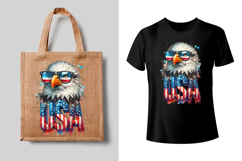 4th of July Eagle sublimation print design PNG Product Image 2