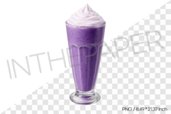 Ube milkshake PNG Drink Clipart beverage watercolor illust Product Image 1