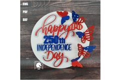 Patriotic Door Sign SVG Bundle | USA 250 Years Anniversary Product Image 4