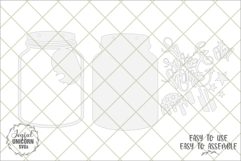 Home Sweet Home Patriotic Layered Mason Jar Sign SVG Product Image 2