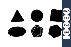 Geometric shapes collection including triangle circle square Product Image 1