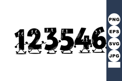 Animated Numbers 1 2 3 4 5 6 Cartoon Style Vector Characters Product Image 1