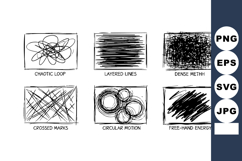 Abstract chaotic loop, layered lines, dense path, crossed ma Product Image 1