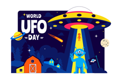 10 World UFO Day Illustration Product Image 4