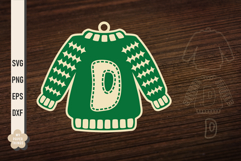 Ugly Christmas Sweater Ornament SVG, Laser Cutting Files are perfect for your holiday crafting needs. This Design will add a touch of charm to your projects.