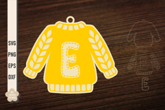 Ugly Christmas Sweater Ornament SVG, Laser Cutting Files are perfect for your holiday crafting needs. This Design will add a touch of charm to your projects.