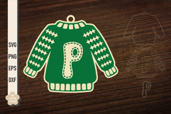 Ugly Christmas Sweater Ornament SVG, Laser Cutting Files are perfect for your holiday crafting needs. This Design will add a touch of charm to your projects.