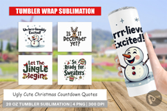 Ugly Cute Christmas Tumbler Product Image 1