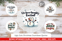 Ugly Cute Christmas Wind Spinner Product Image 1