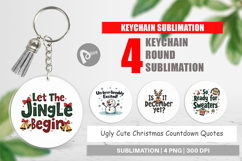 Ugly Cute Christmas Keychain Product Image 1