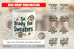 Ugly Cute Christmas Mug Wrap Product Image 1