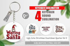 Ugly Cute Christmas Keychain Product Image 1