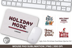 Ugly Cute Christmas Mouse Pad Product Image 1