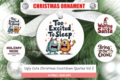 Ugly Cute Christmas Ornament Product Image 1