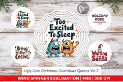Ugly Cute Christmas Wind Spinner Product Image 1