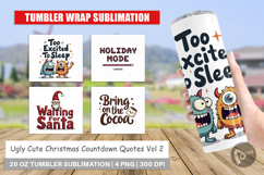 Ugly Cute Christmas Tumbler Product Image 1