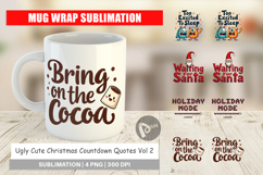 Ugly Cute Christmas Mug Wrap Product Image 1