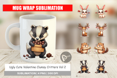 Clumsy Critters Mug Wrap Product Image 1