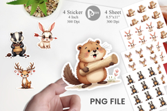 Clumsy Critters Sticker Product Image 1