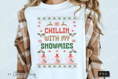 Snowmies Ugly Christmas Sweater PNG | Funny Christmas PNG Product Image 3