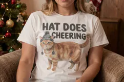 Ugly Sweater Judgmental Cat Choir Sublimation Product Image 2