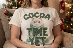 Ugly Sweater Judgmental Cat Choir Sublimation Product Image 3