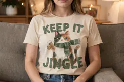 Ugly Sweater Judgmental Cat Choir Sublimation Product Image 5
