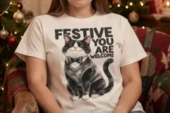Ugly Sweater Judgmental Cat Choir Sublimation Product Image 5
