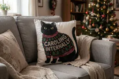 Ugly Sweater Judgmental Cat Choir Sublimation Product Image 15