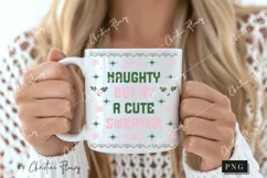 Naughty Ugly Christmas Sweater PNG | Funny Christmas PNG Product Image 2