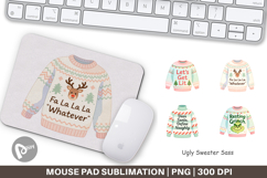 Mouse Pad Ugly Sweater Quotes Product Image 1