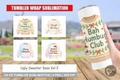 Tumbler Ugly Sweater Quotes Product Image 1