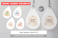 Earring Ugly Sweater Quotes Product Image 1