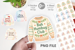 Sticker Ugly Sweater Quotes Product Image 1