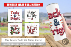 Ugly Sweater Sayings Tumbler Product Image 1