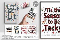 Ugly Sweater Sayings Digital Paper Product Image 1