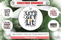 Ugly Sweater Sayings Ornament Product Image 1