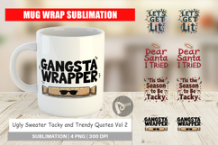 Ugly Sweater Sayings Mug Wrap Product Image 1