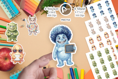 UglyCute 70s Monster Teacher Sticker Product Image 1