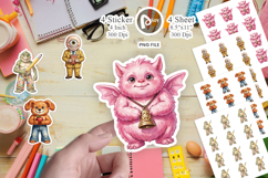 UglyCute 70s Monster Teacher Sticker Product Image 1